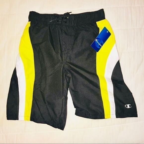Boys' Dual Stripe Swim Short - Picture 1 of 2